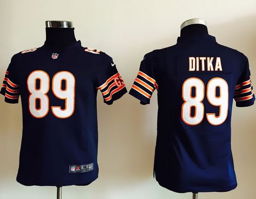 Nike Bears #89 Mike Ditka Navy Blue Team Color Youth Stitched NFL Elite Jersey